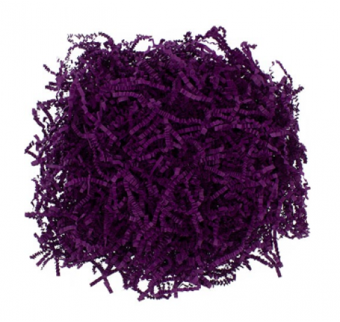 Бумажная гофрированная стружка (100 г), фиолетовый