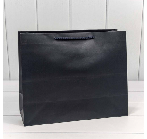 Пакет подарочный "Фактура" Синий 32*26*13 см 210г