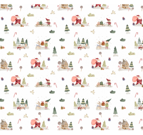 Коробка подарочная 200*200*30 мм, дизайн МО2025-5 с крафт/белым дном