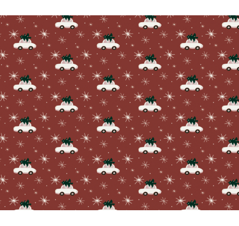 Коробка подарочная 200*200*30 мм, дизайн МО2025-13 с крафт/белым дном