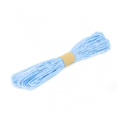 Шнур бумажный декоративный, голубой