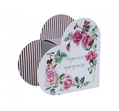 Коробка в виде сердца 20*22*9 см, дизайн 35