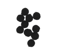 Помпоны черные (1000 шт)