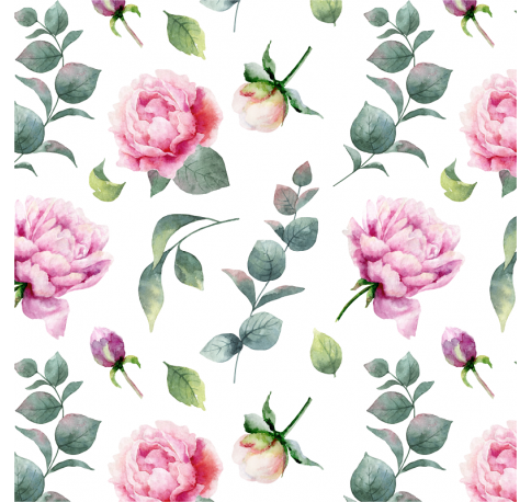 Коробка подарочная с окном 150*150*100 мм, дизайн МО2024-2 с белым дном