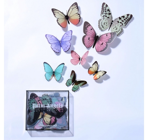 Флористический  аксессуар "Бабочки",  ПВХ  в   прозрачном боксе , 36 шт/упак., разноцветные