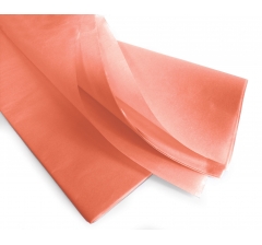 Бумага тишью 75*50 см, 24 листа, персиковый