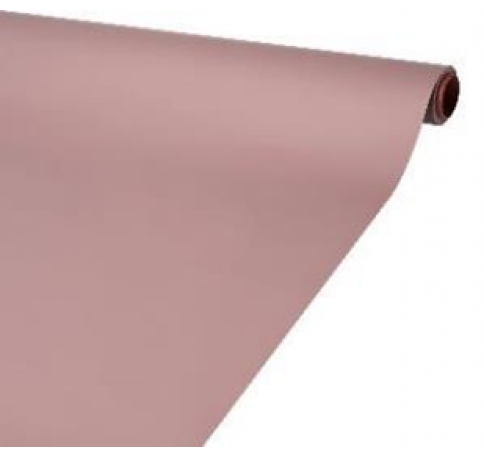 Корейская пленка двухсторонняя 60 см/10 м, розовая с крупным горохом